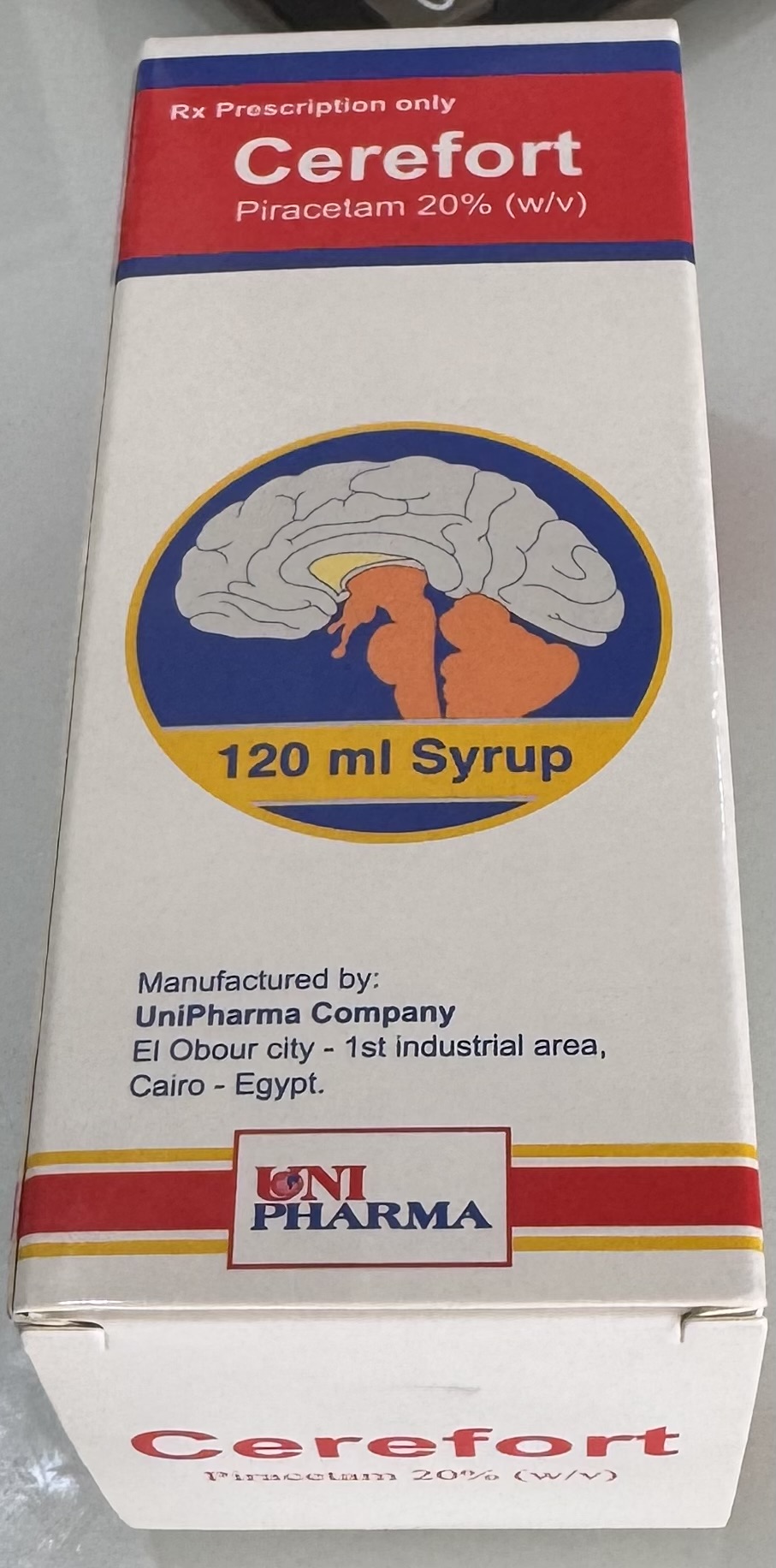 Cerefort 20% H/1 chai syrup 120 ml (trị triệu chứng chóng mặt, suy giảm trí nhớ)
