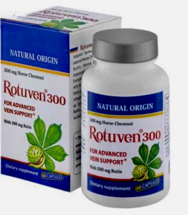 Rotuven 300mg H/60 viên Mỹ (hỗ trợ điều trị bệnh suy giãn tĩnh mạch chân)
