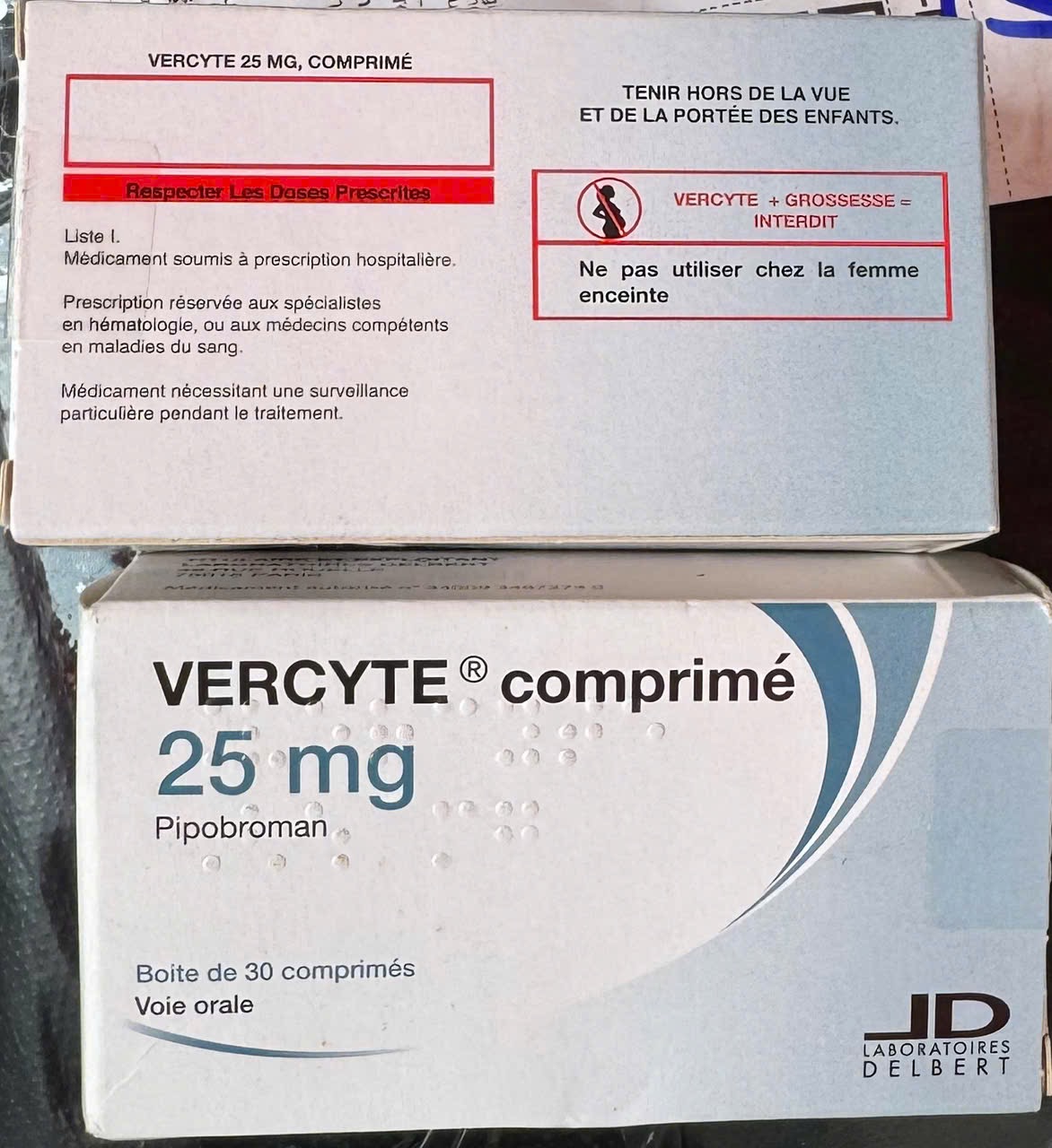 Vercyte 25mg H/30 viên ( Thuốc điều trị ung thư)